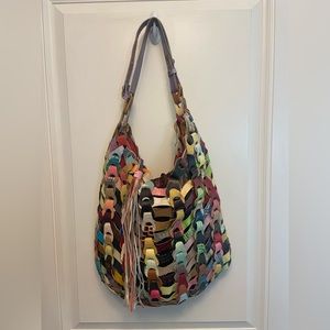 ANTHROPOLOGIE De De woven leather bag